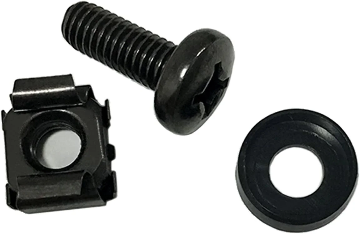 Lancher 60-पैक M6 x 16mm स्क्रू और केज नट्स